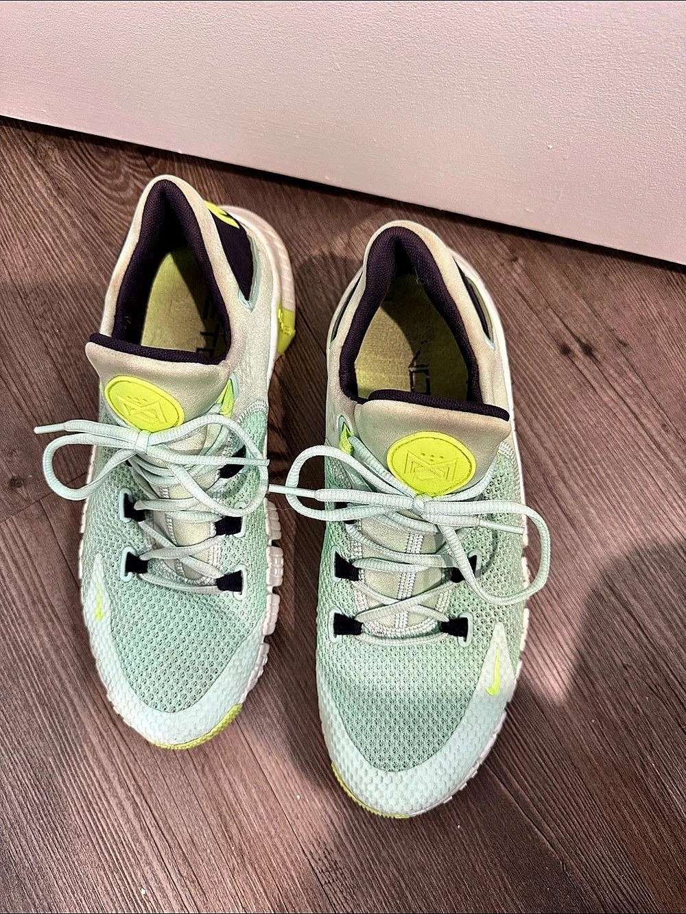 Nike Free Run 5.0 Athletic Shoes Green & Yellow US 10.5